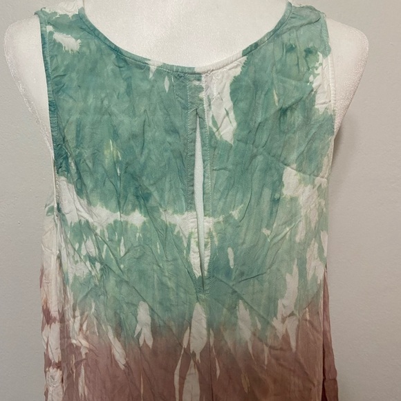 Mud Pie women's M tie dye sleeveless maxi dress with cutout in back EUC - Picture 3 of 7